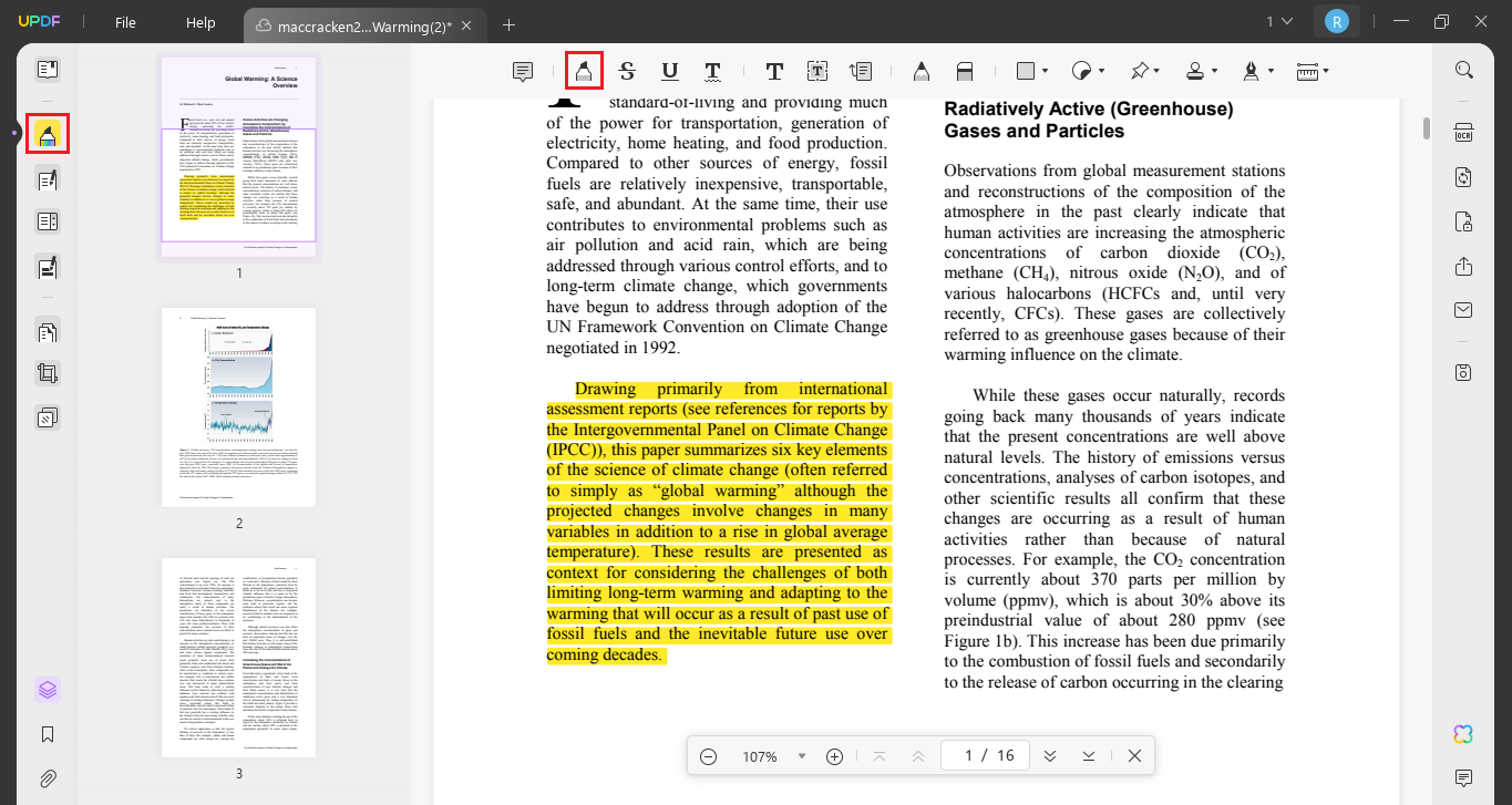 make changes to the pdf in UPDF Cloud with UPDF