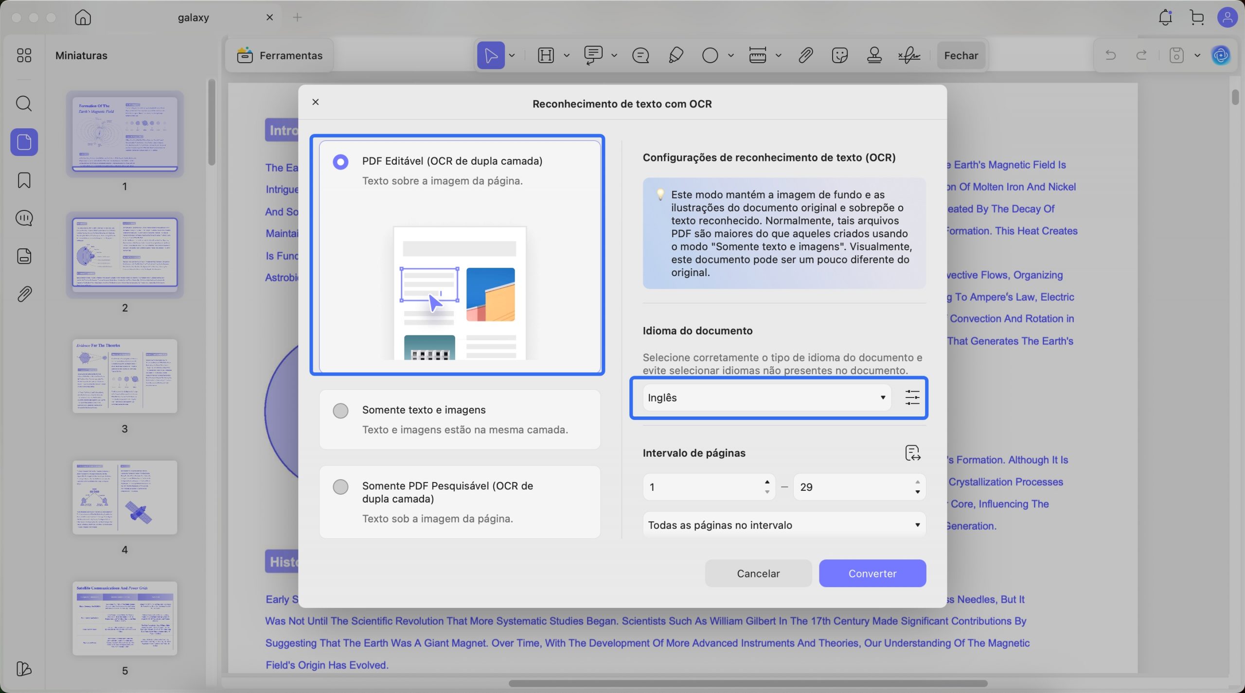 ocr - transformar pdf em áudio grátis