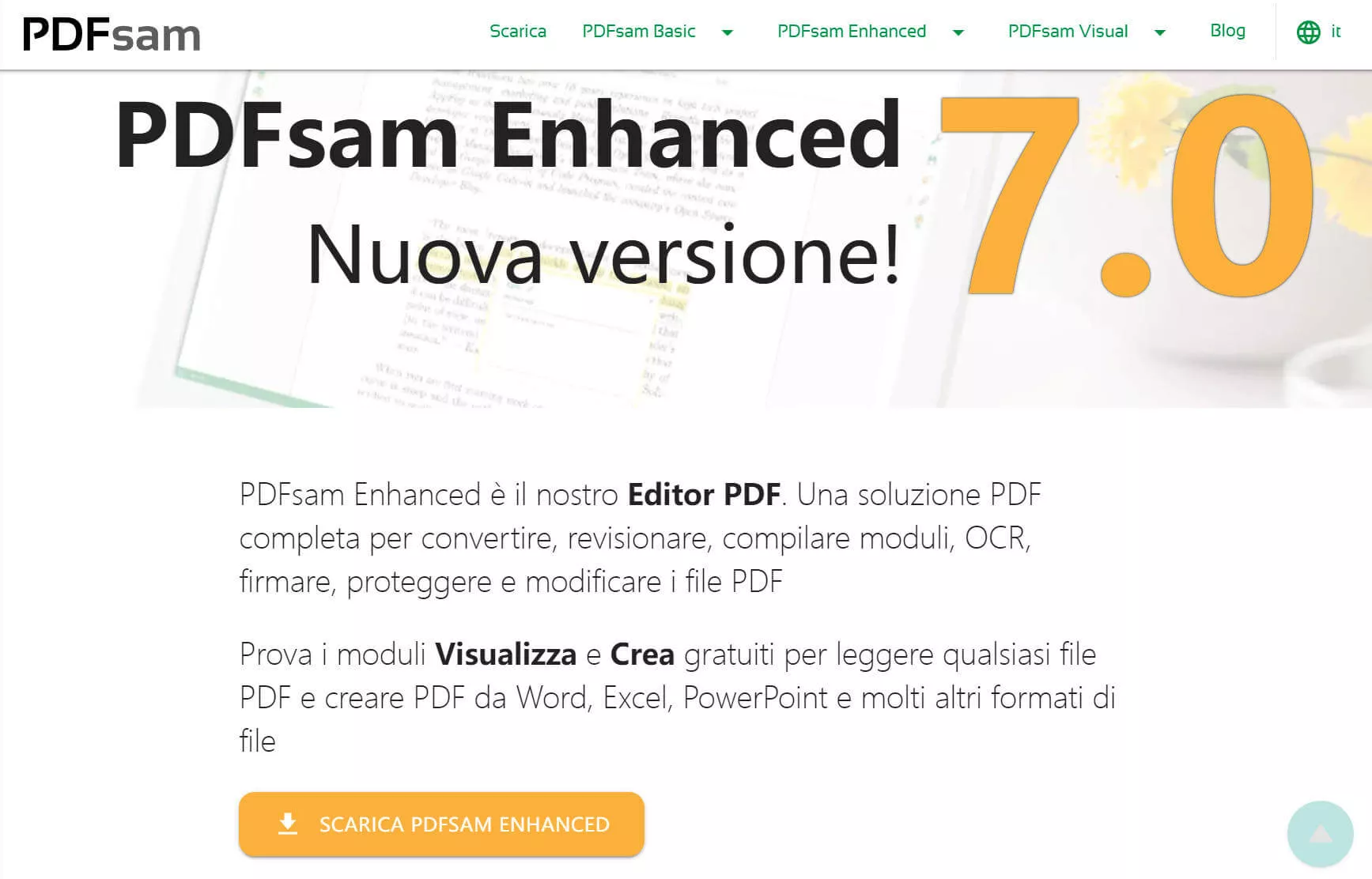 software per modificare colore PDF: PDFsam Enhanced