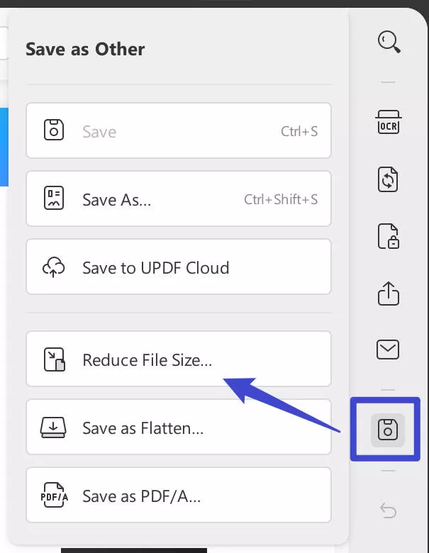 choose Reduce File Size