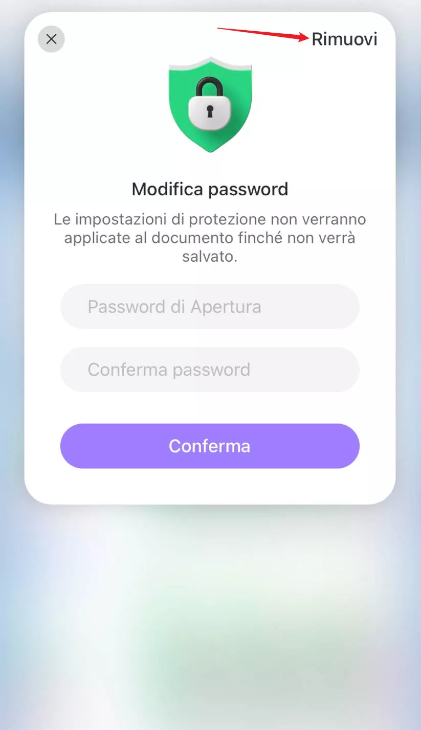 Rimuovere la password dai PDF su iPhone e iPad con UPDF