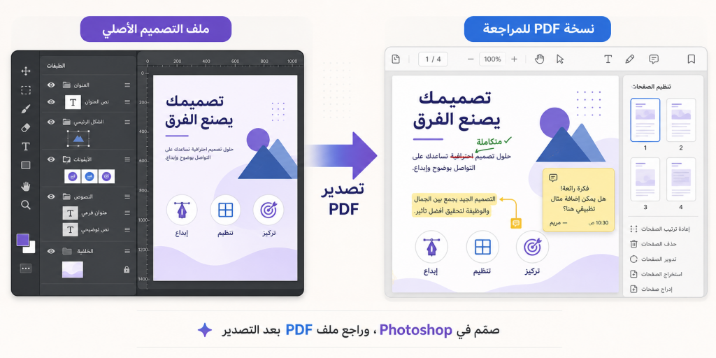 كيفية حفظ ملف بصيغة PDF في فوتوشوب؟ (دليل سهل)