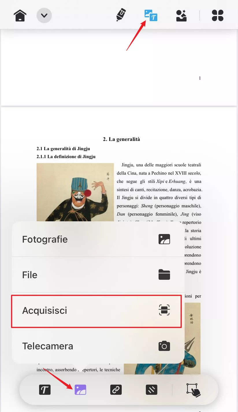 Scansiona una firma in PDF utilizzando la funzione Immagine