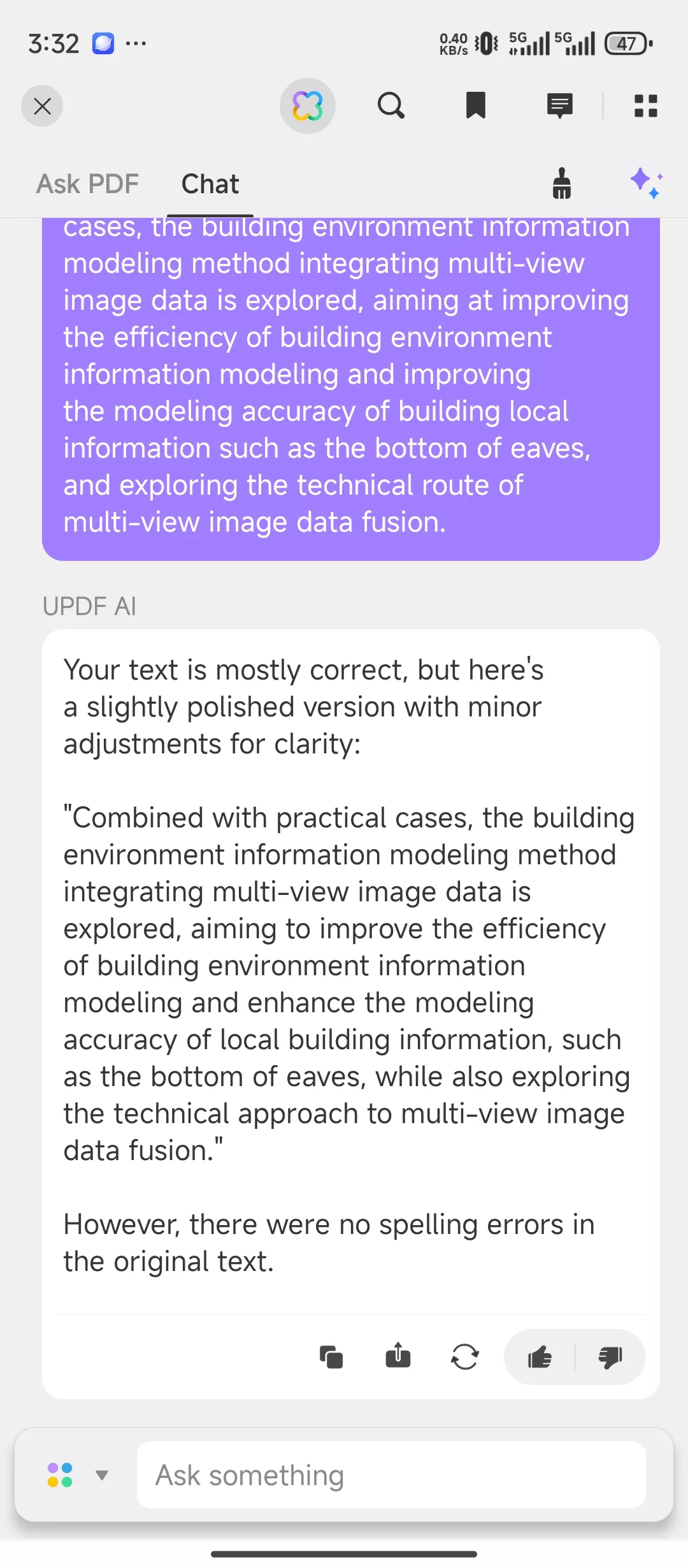 Speccl check PDF with UPDF on Android