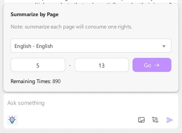 set page range to summarize the whole PPT with UPDF