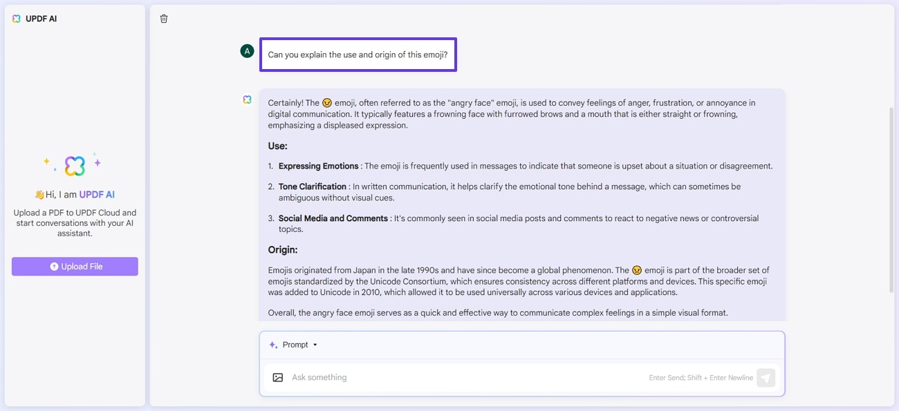 feature details about the emoji