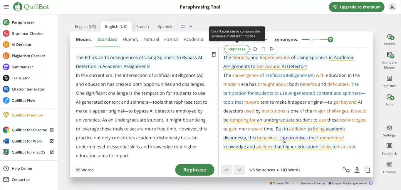  rewriting text with quillbot