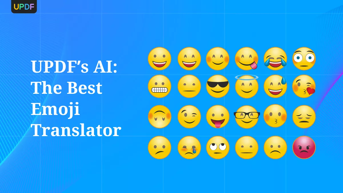 UPDF AI the Emoji translator