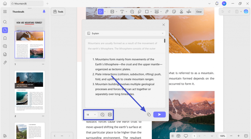 Explain PDFs Using UPDF AI | UPDF User Guide