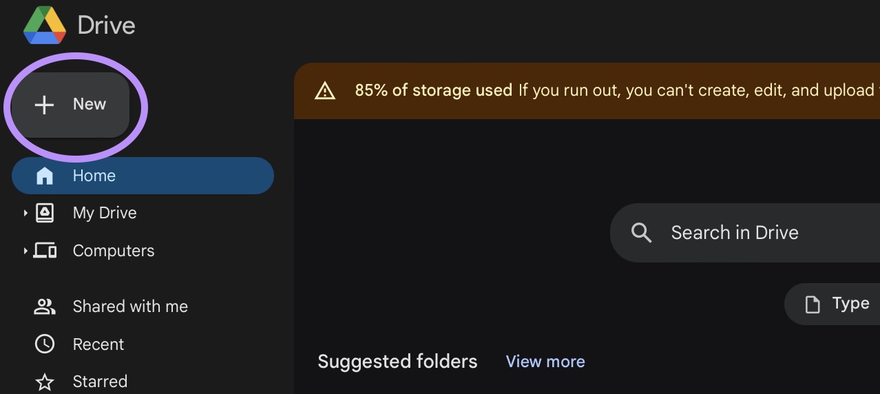 upload the pdf to google drive
