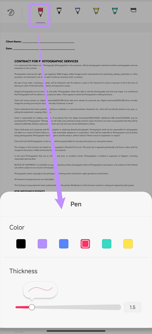 Firmare elettronicamente un PDF su Android con una firma a mano