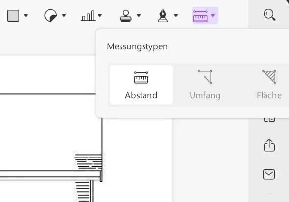 Adobe Acrobat Messwerkzeug UPDF Messung