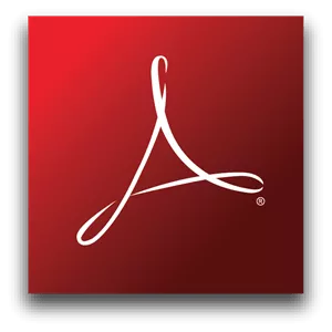 adobe acrobat reader logo.