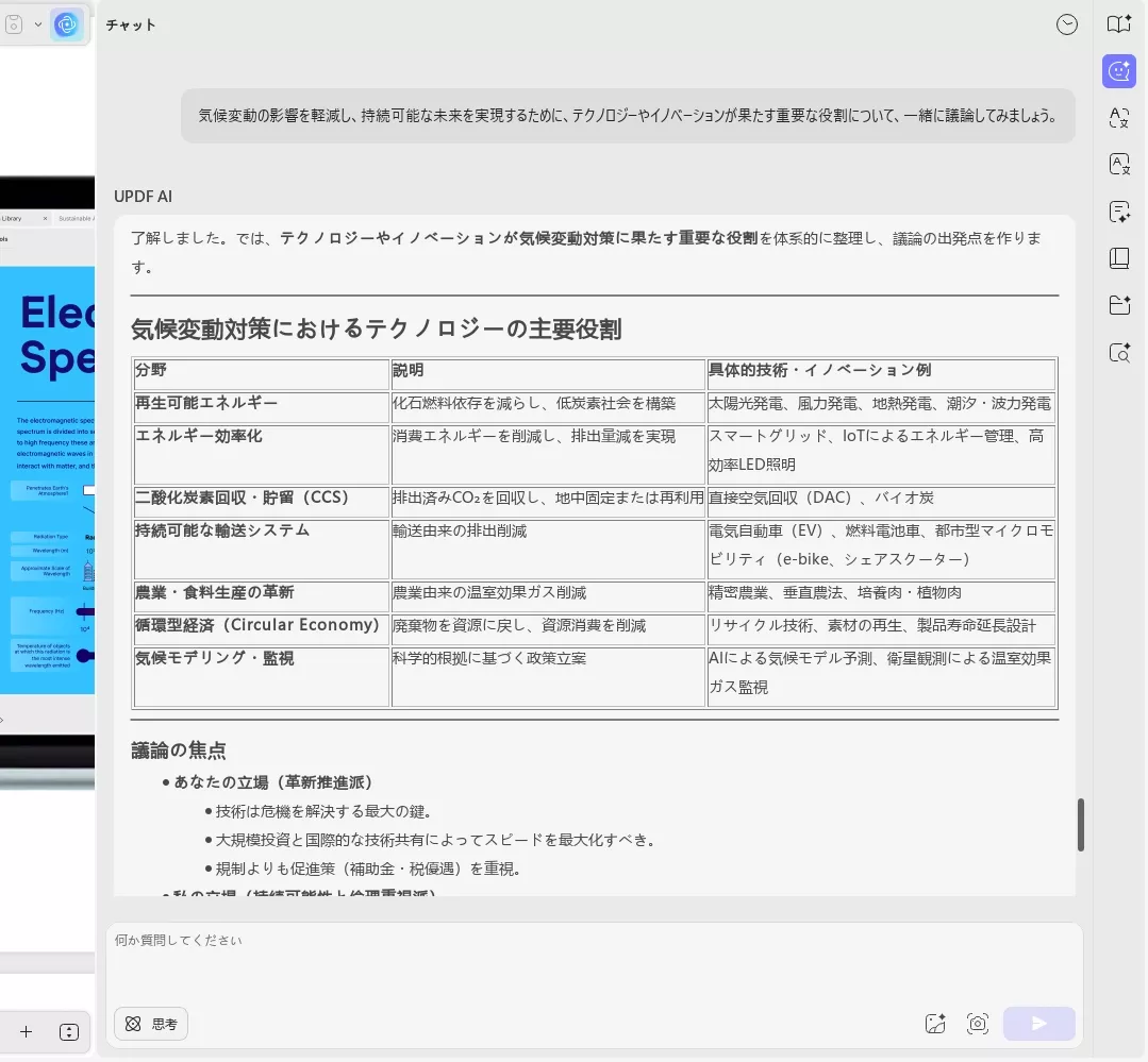 AI ディベーターのカテゴリ5