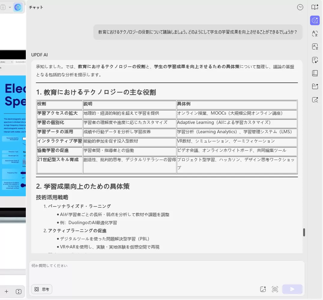 AI ディベーターのカテゴリ10