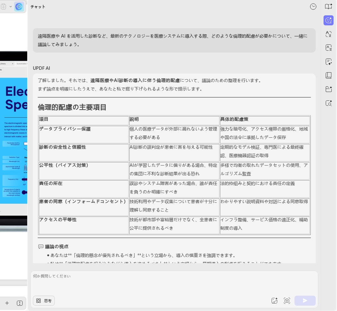 AI ディベーターのカテゴリ1