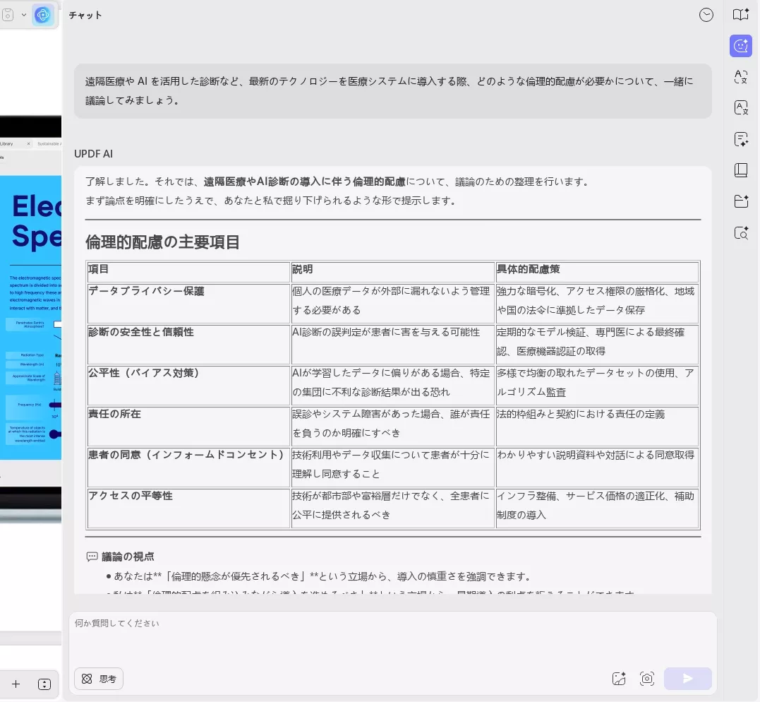 AI ディベーターのカテゴリ1