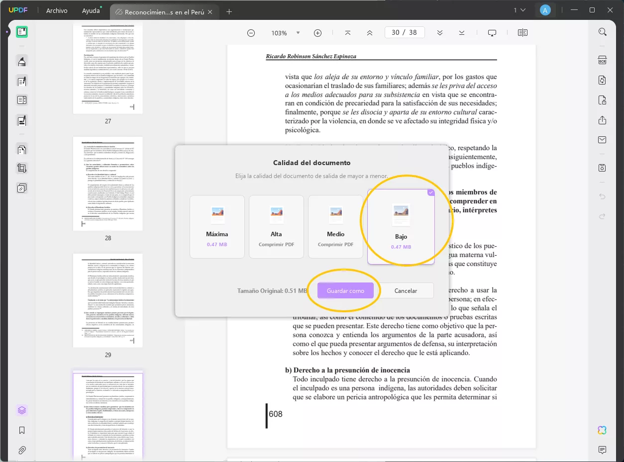 como enviar pdf por gmail bajo calidad