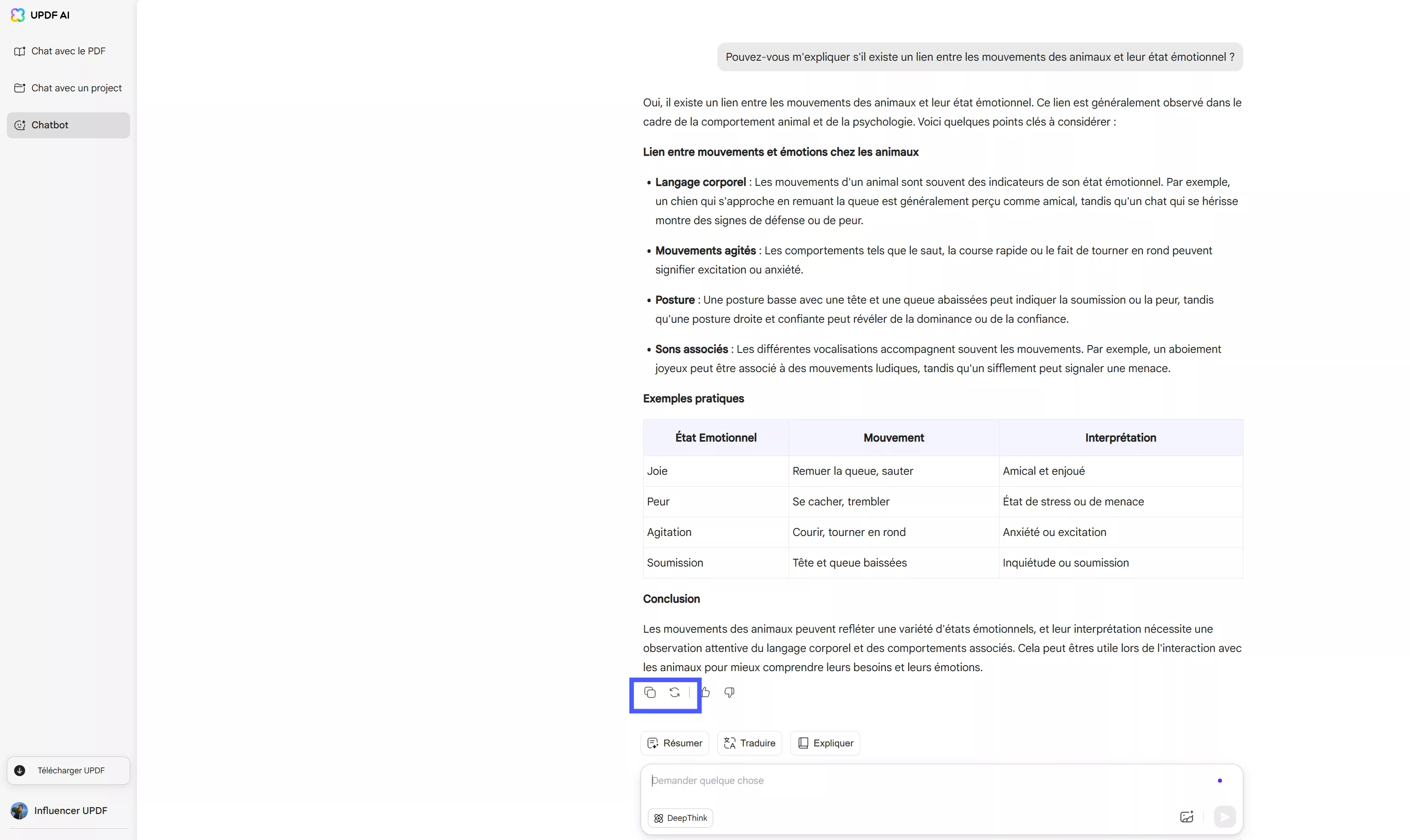 review answer generated