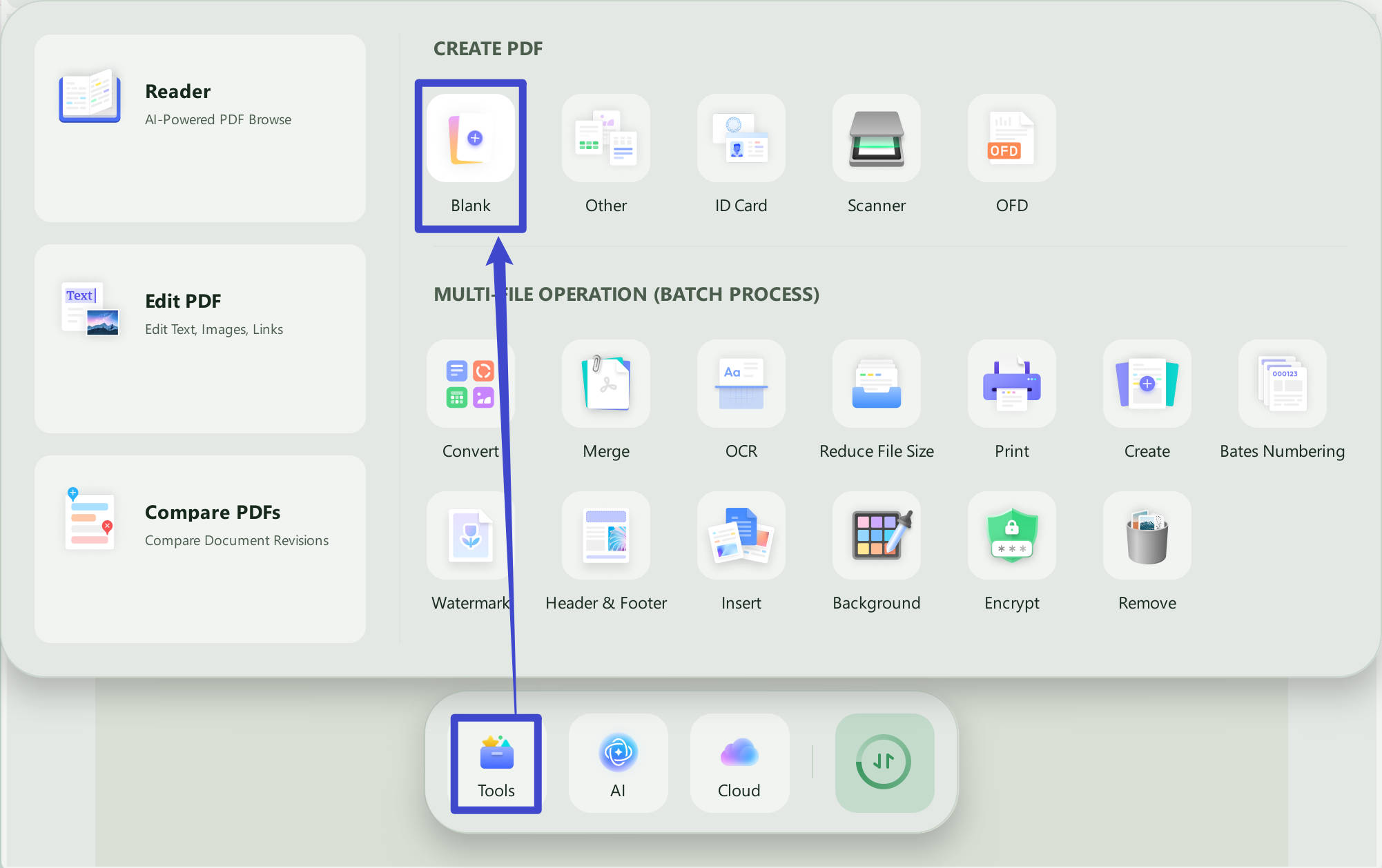 Create pdf from scratch with UPDF on Mac