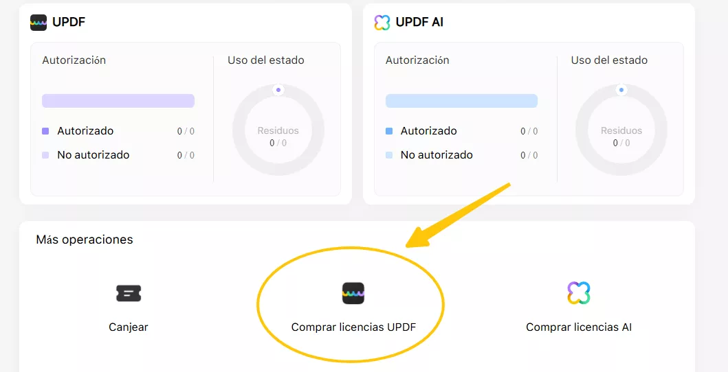 comprar licencias UPDF