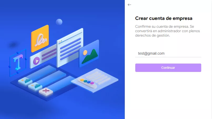 crear cuenta de empresa 