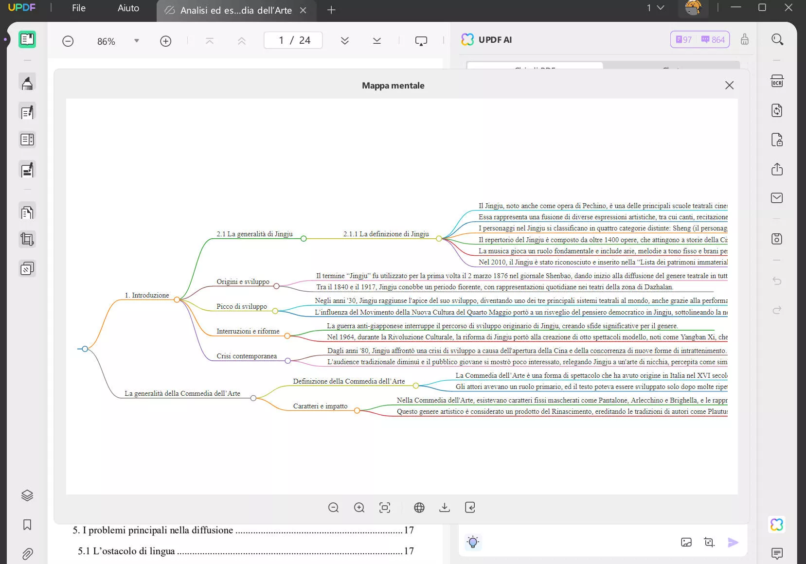 da PDF a mappa mentale