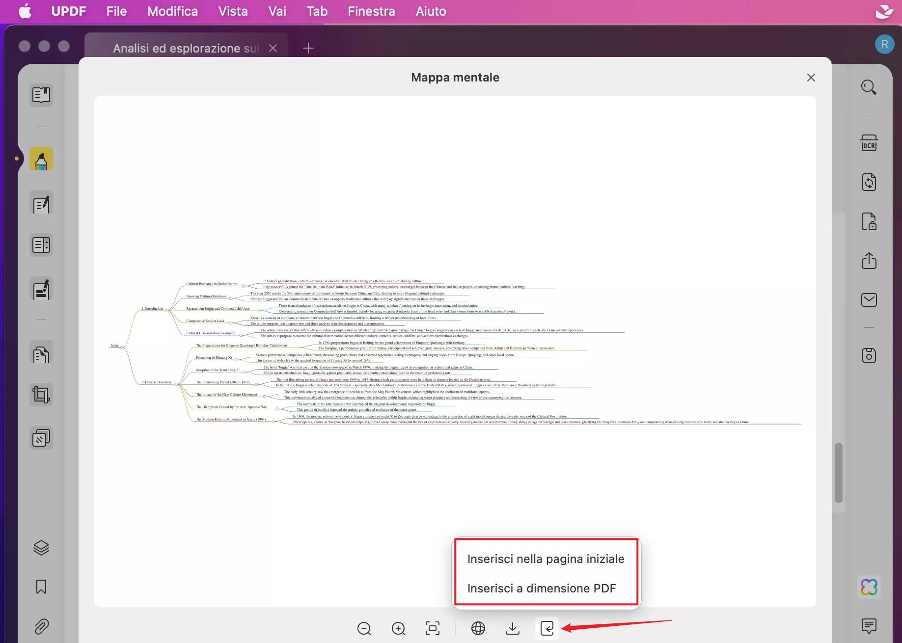 Convertire PDF in Mappa Mentale su Mac