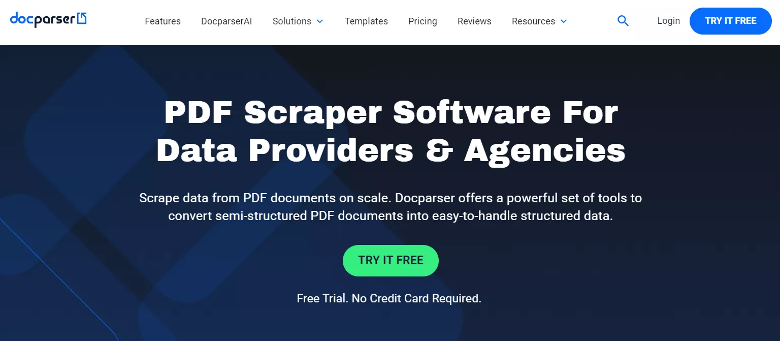 pdf scraper docparser