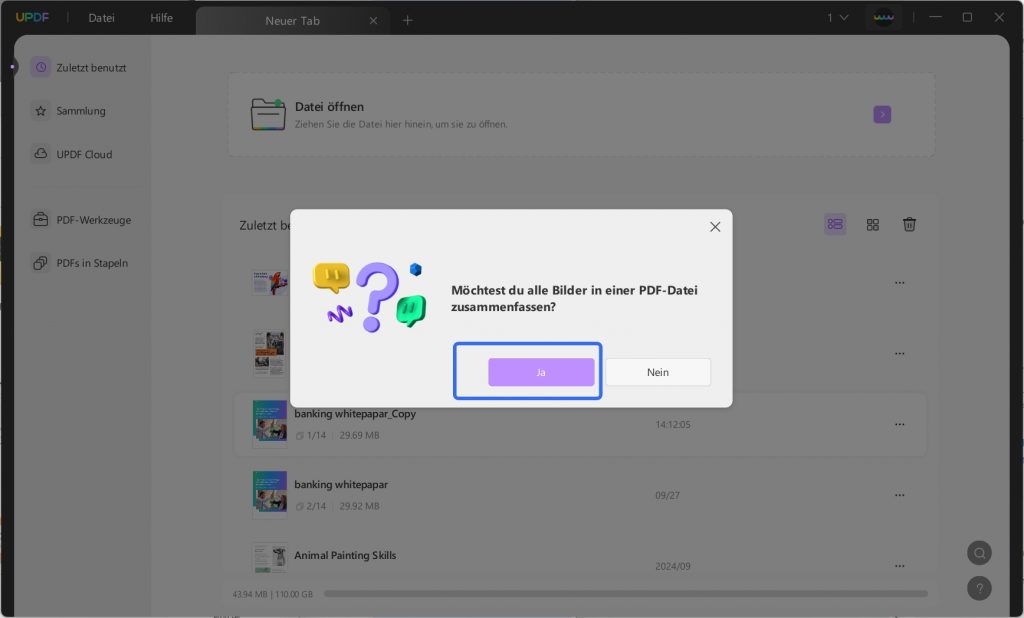 PDF von einer Website herunterladen Screenshots öffnen