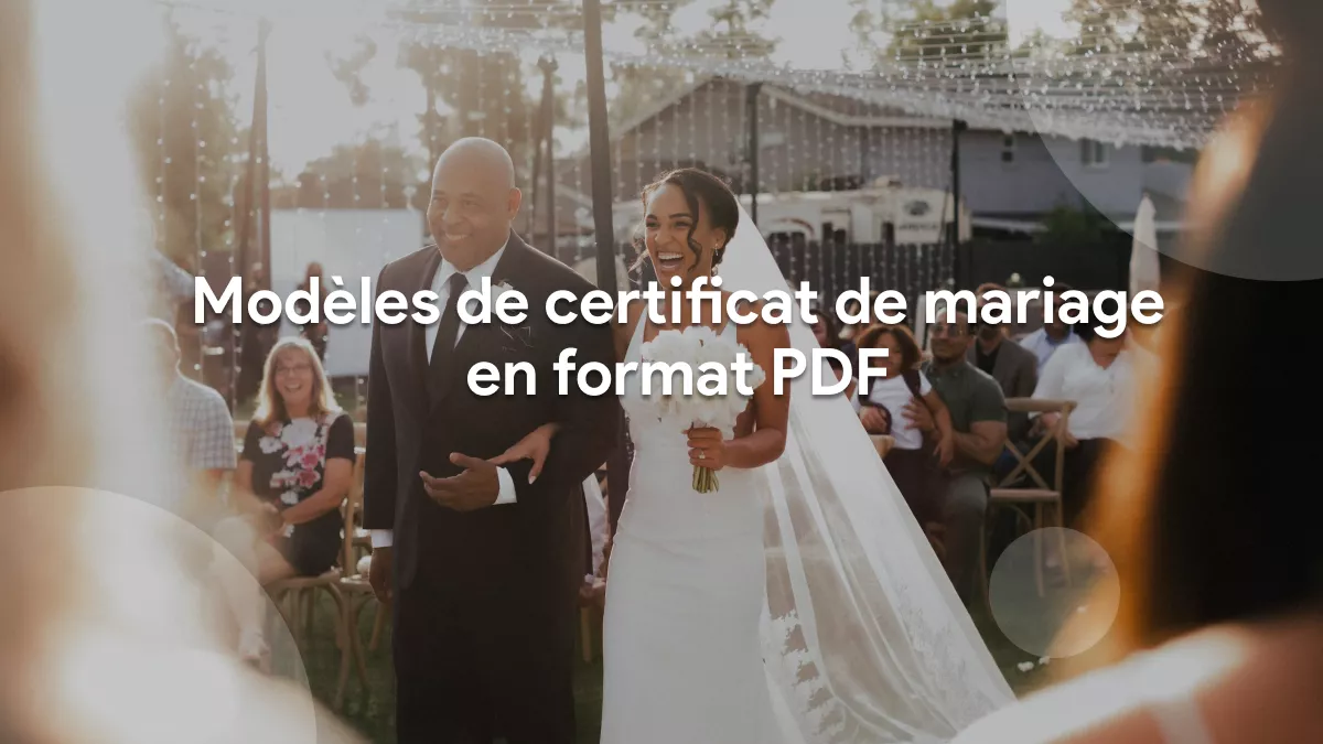 10 formulaires d'acte mariage au format PDF à télécharger