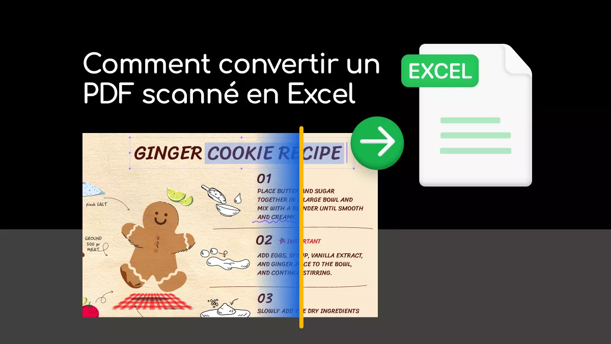 Comment convertir PDF scanné en Excel modifiable sans perdre le  formatage