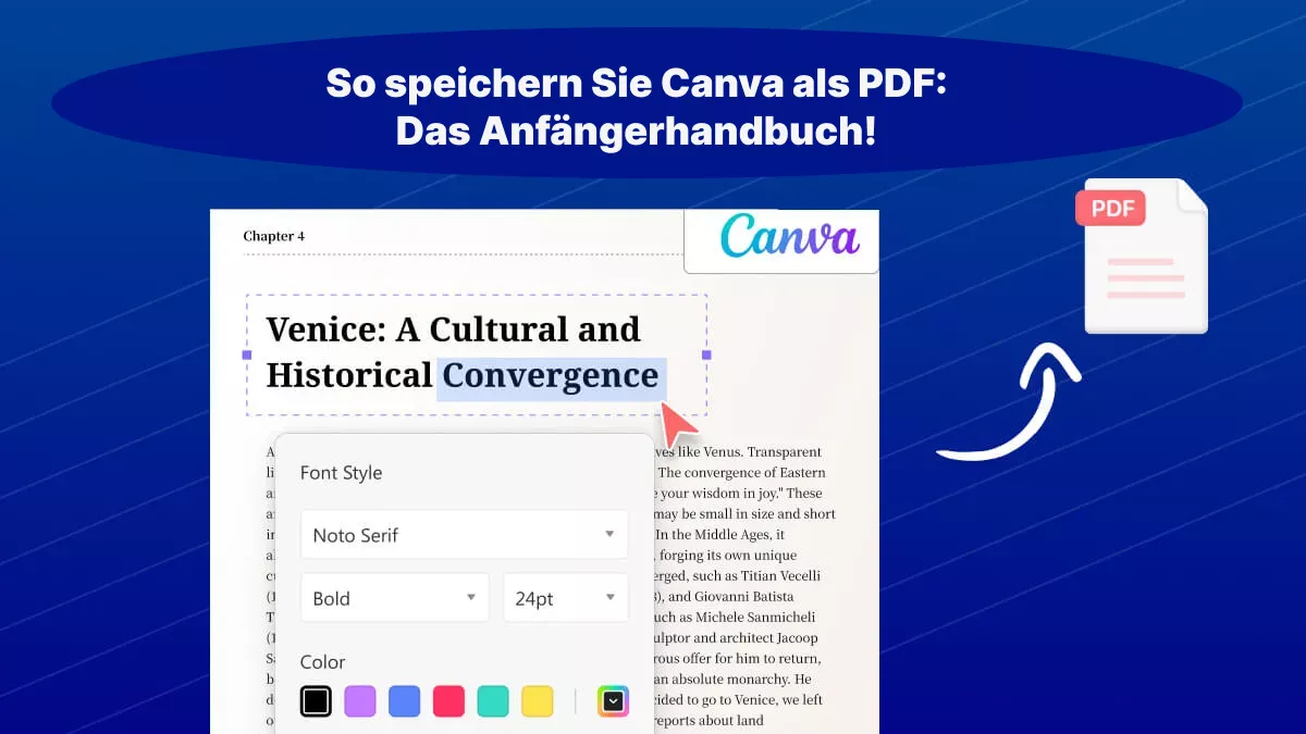 Wie kann man Canva als PDF speichern? (Schritt für Schritt)