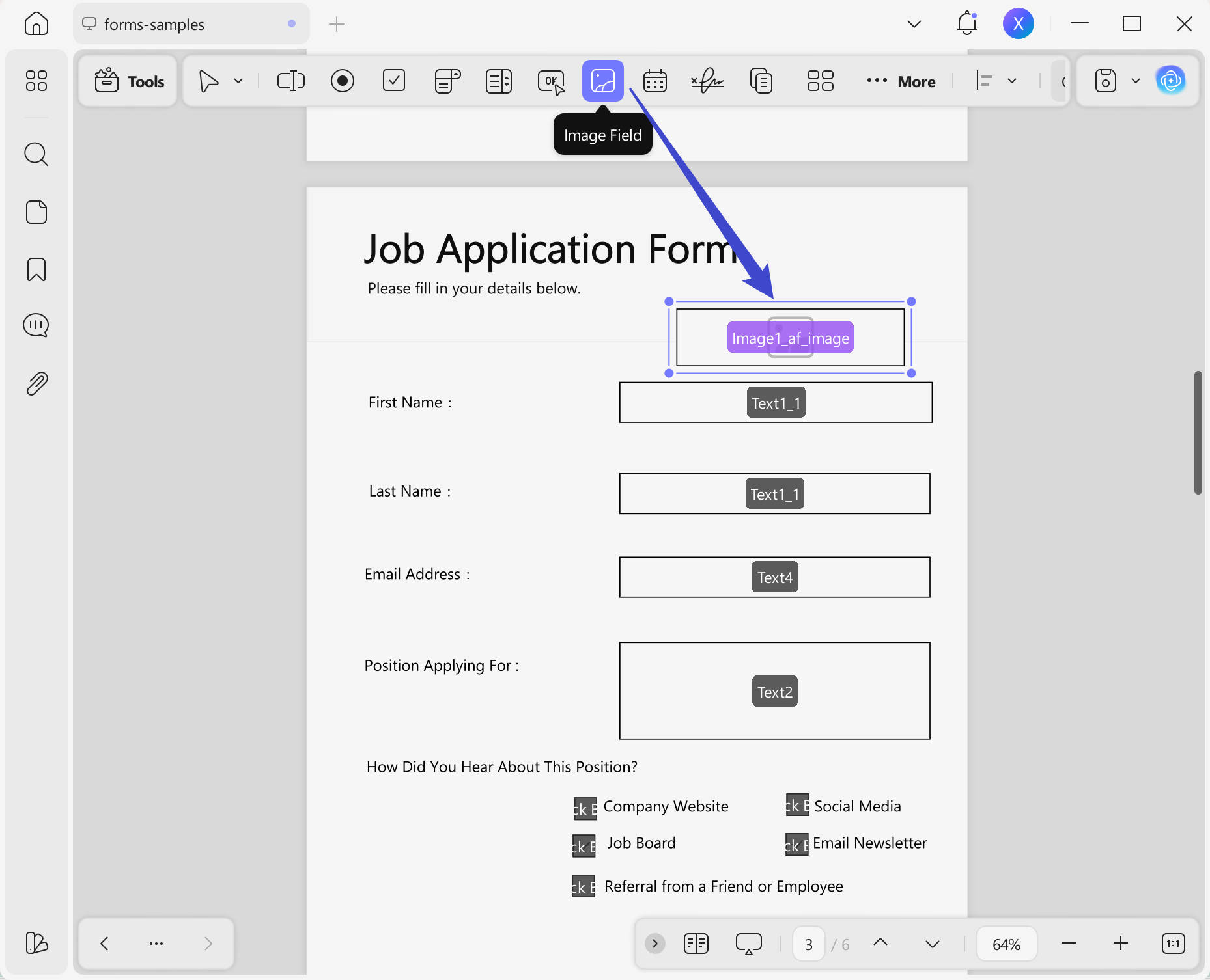 add image field pdf