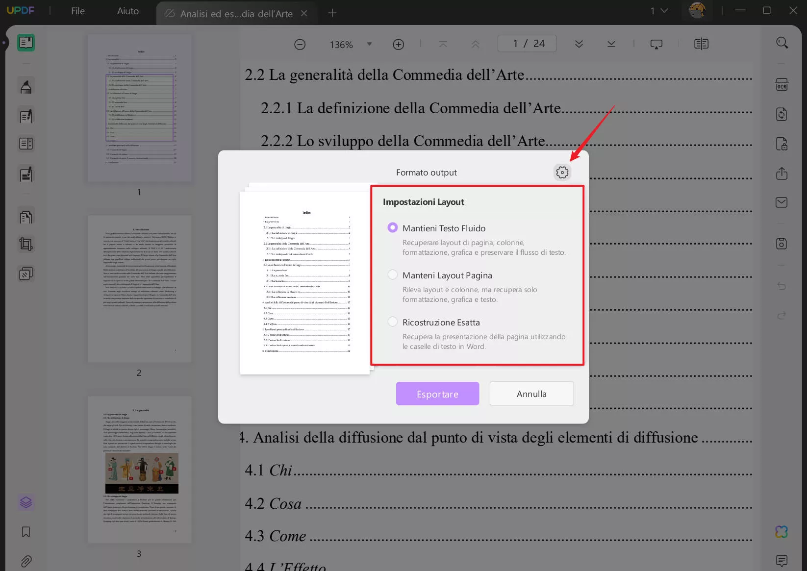 convertire un file PDF