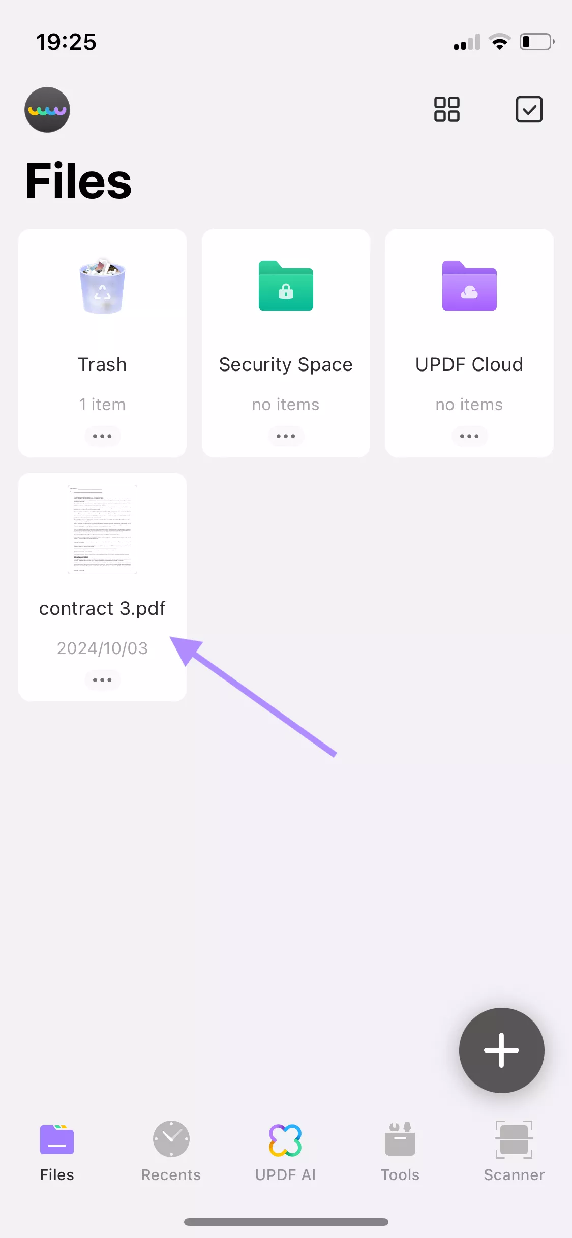 open the pdf in updf ios