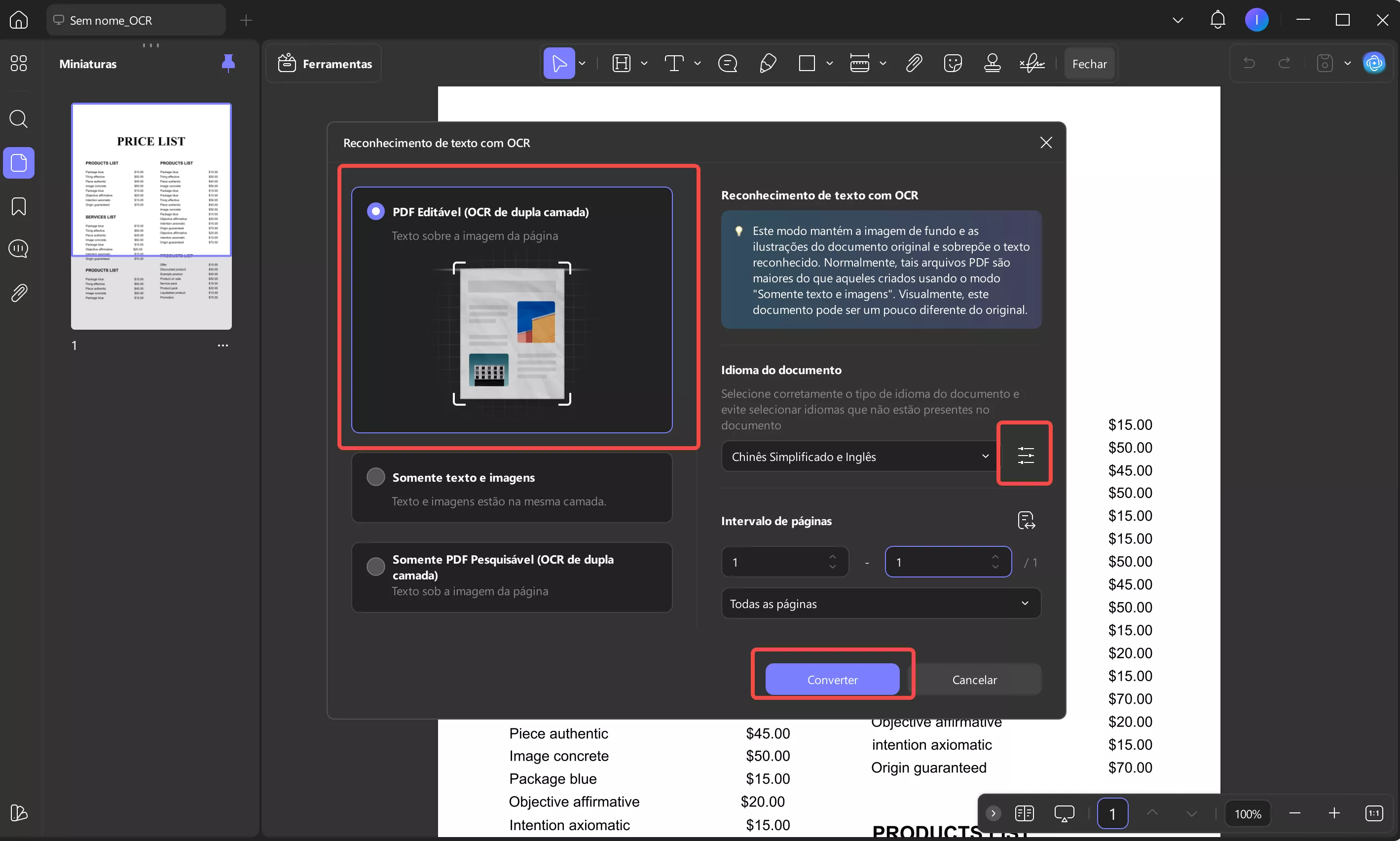 Como Editar um Recibo