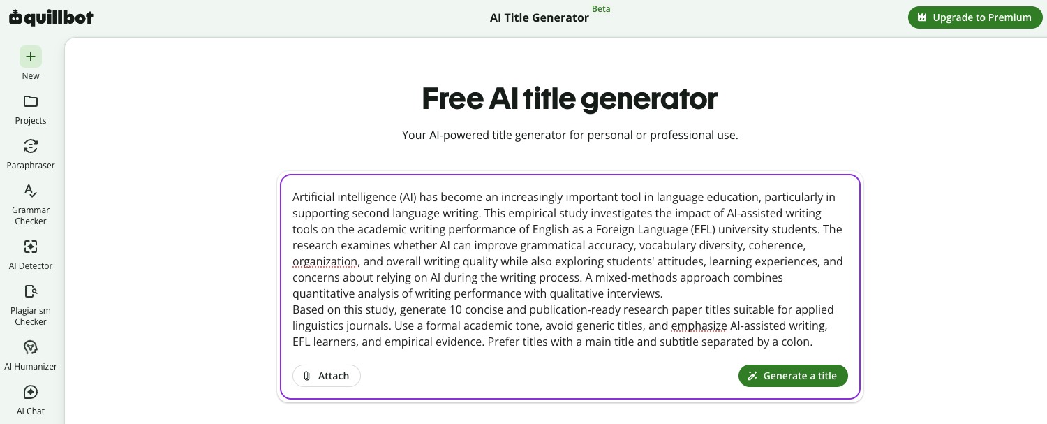 quillbot research title generator