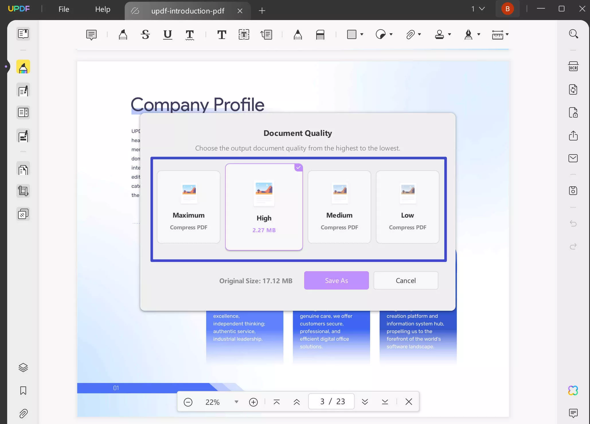 reduce PDF size