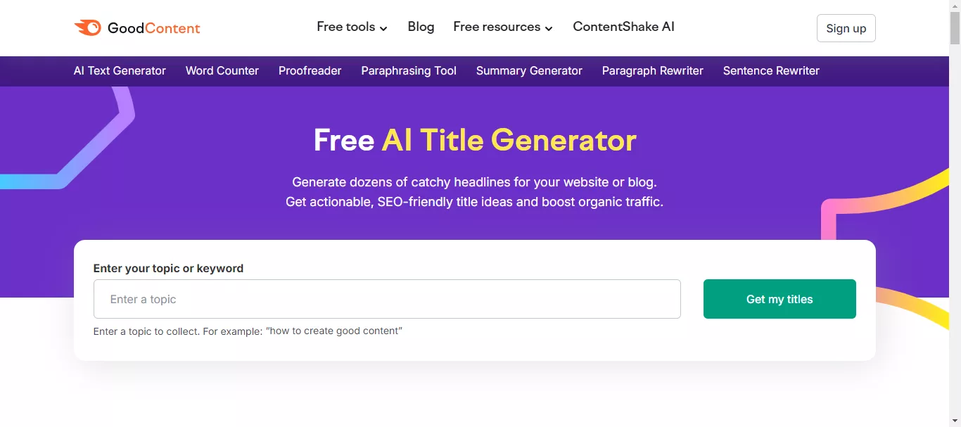 semrush ai research title generator.