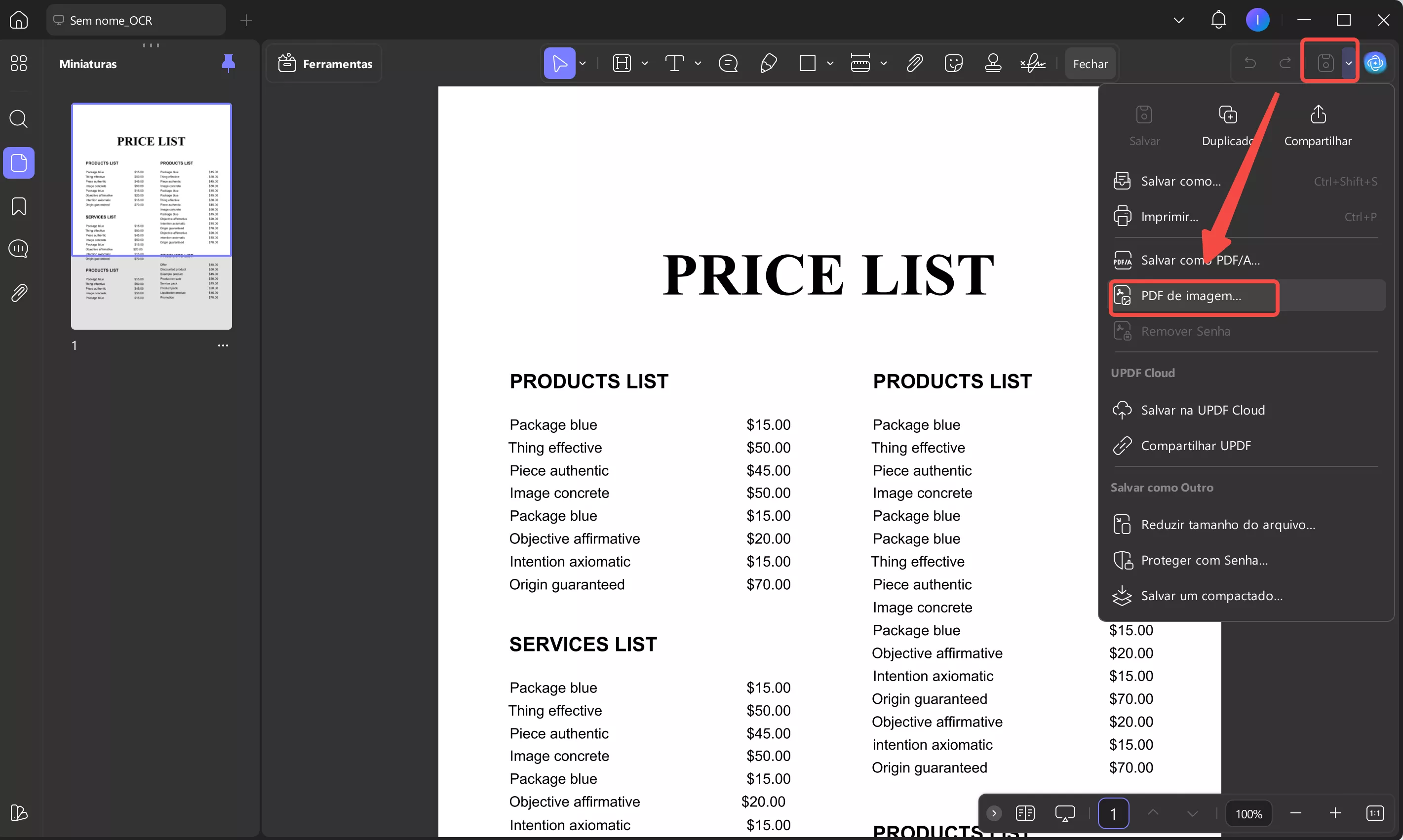 pdf de imagem