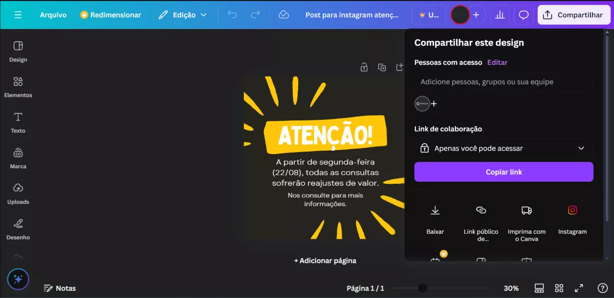 Como Salvar o Canva Como PDF