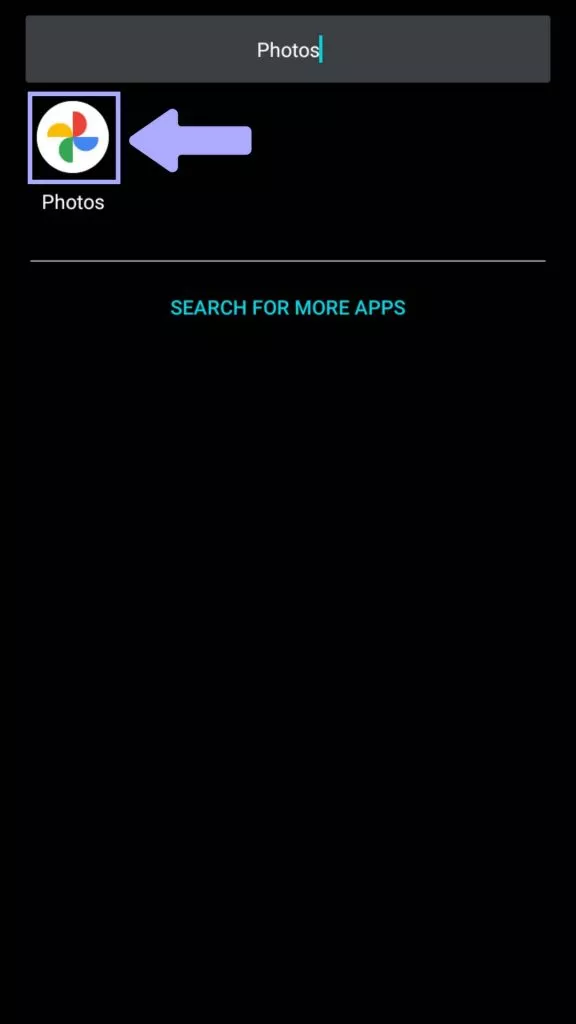 search photos app on android