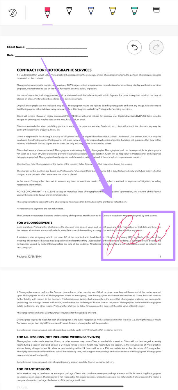 Firmare elettronicamente un PDF su Android con una firma a mano