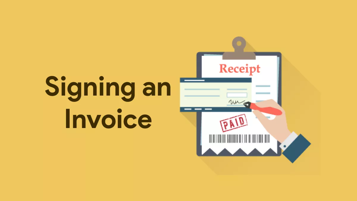 Signing an Invoice via Effective Methods for Authentication