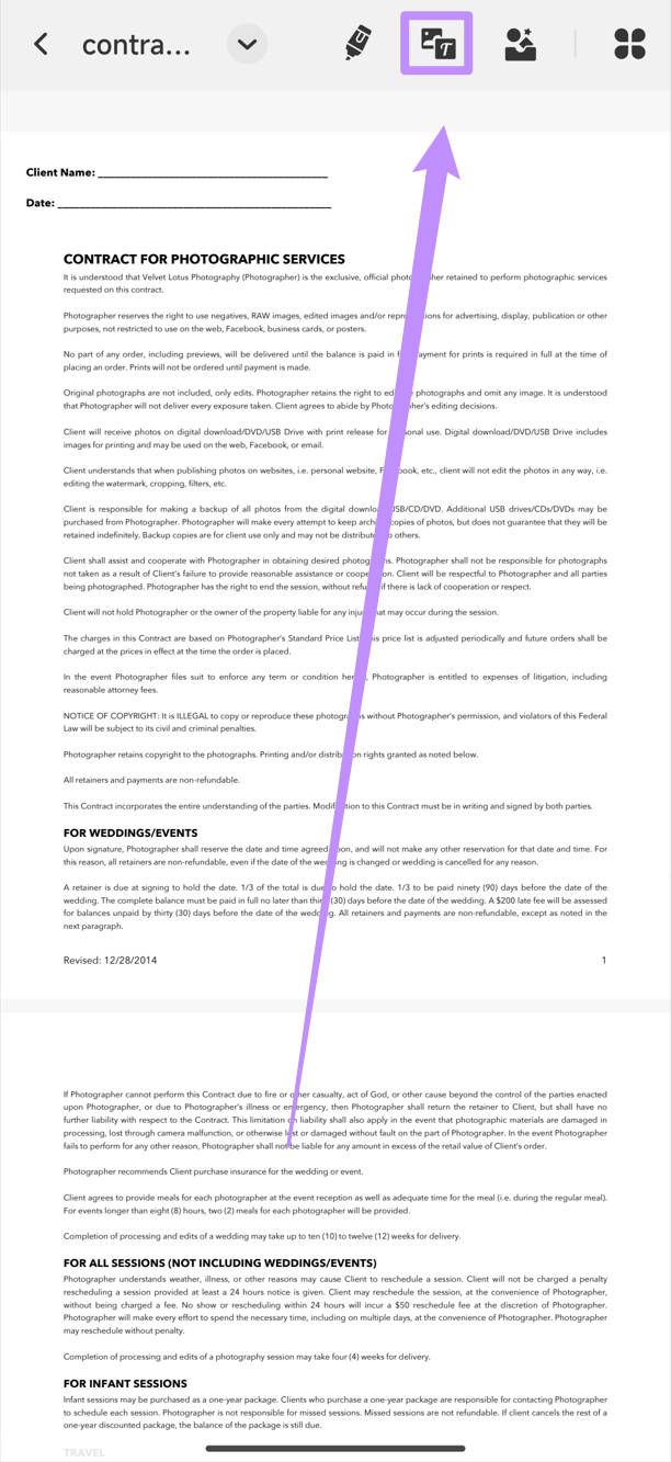Firmare elettronicamente un PDF su Android tramite immagine/scansione