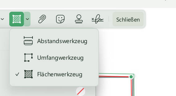 Adobe Acrobat Messwerkzeug UPDF Messung