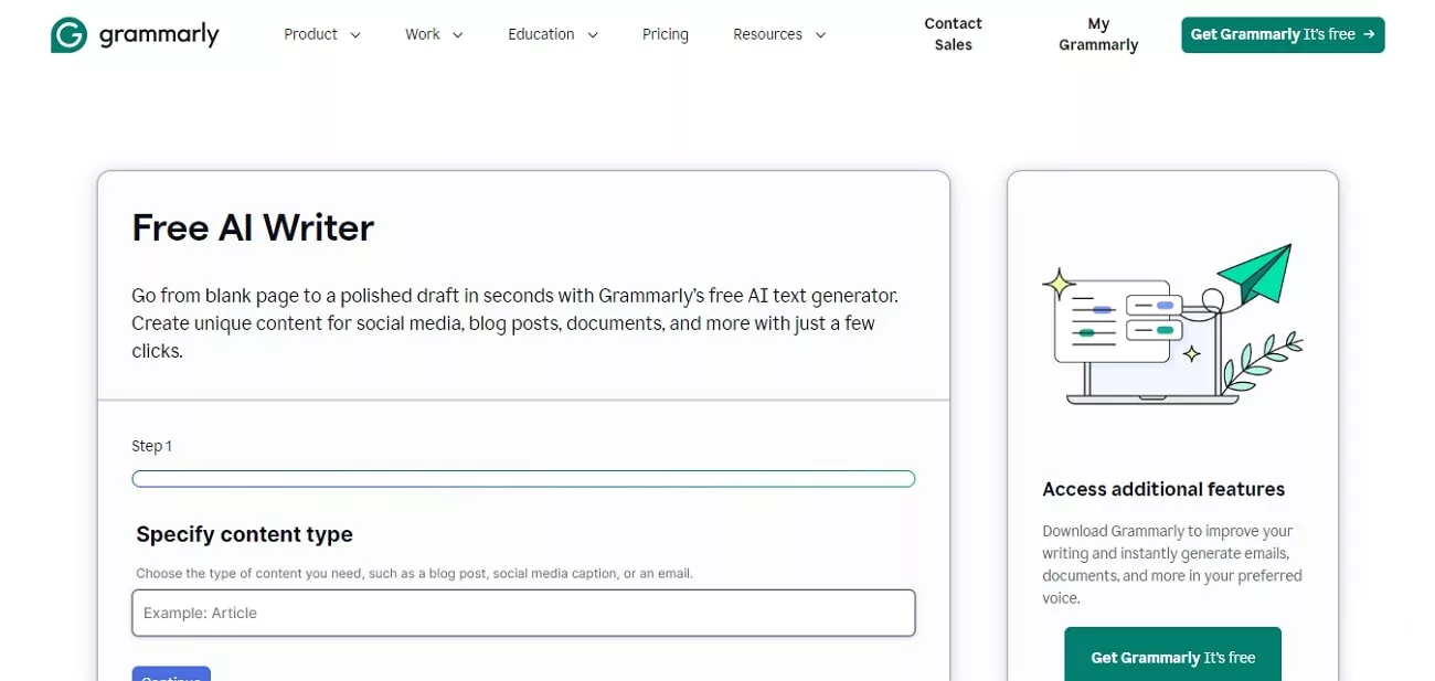 grammarly ai writing assistant