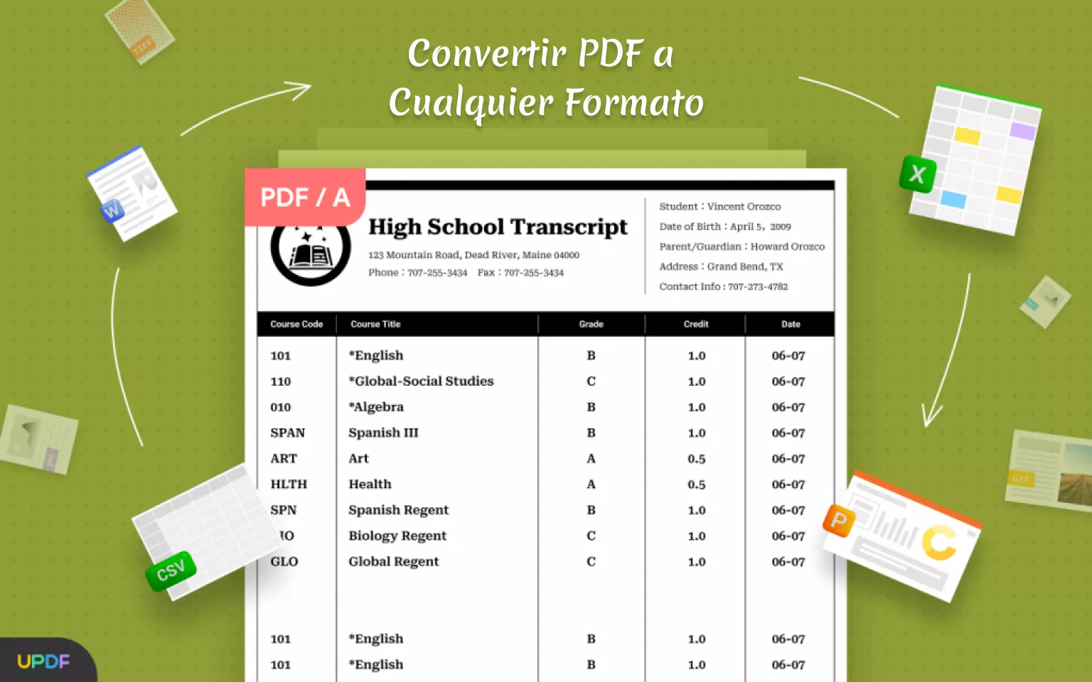 Convertir PDF a Cualquier Formato