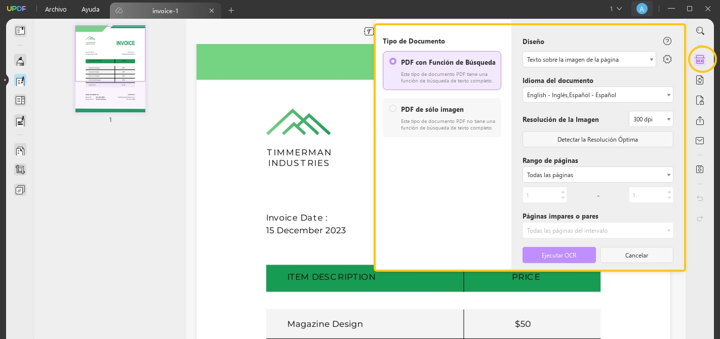 PDF con Función de Búsqueda